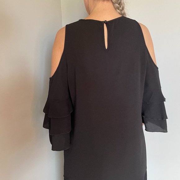 Cold Shoulder Dress Blouse - Picture 1 of 4